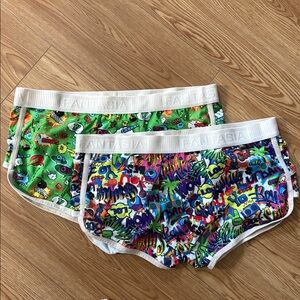 Cartoon Underwear XL Men’s Trunks Set of 2 .